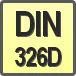 Piktogram - Typ DIN: DIN 326D